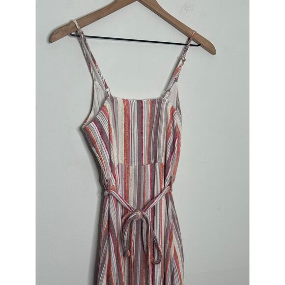 B1G2 FREE 🍁 Harper Heritage Stripe Button Front Maxi Dress Size XS Boho Hippie - Picture 7 of 9